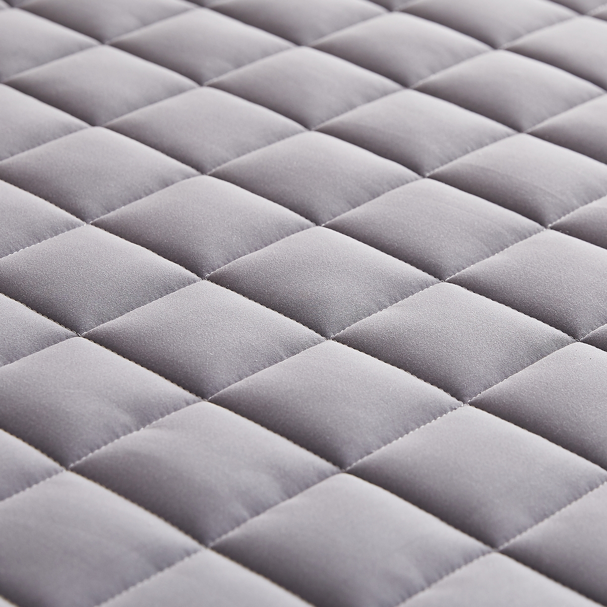 91家纺网 家纺一手货源 找家纺 月茶家纺 2026新款A类原棉新疆棉花床垫 原棉-雾霾灰