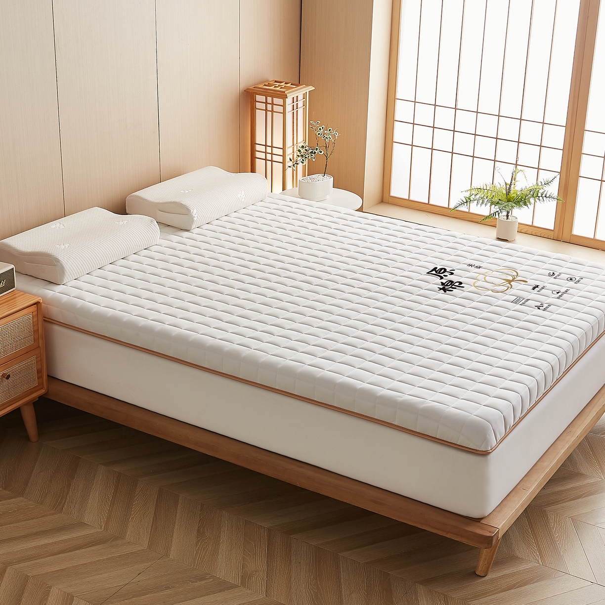 91家纺网 家纺一手货源 找家纺 （总）月茶家纺 2026新款A类原棉新疆棉花床垫