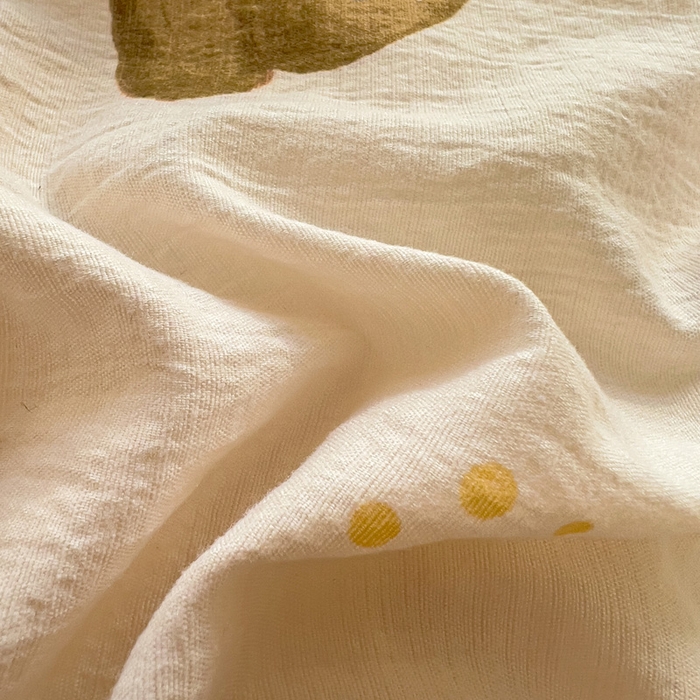 91家纺网 家纺一手货源 找家纺 优选 2026新款加厚云感棉双层纱四件套小碎花被套床单床笠款学生三件套新款直播爆款 奇妙小熊-米