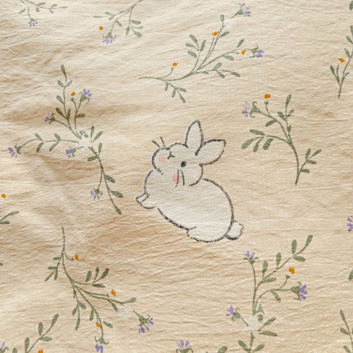 91家纺网 家纺一手货源 找家纺 优选 2026新款加厚云感棉双层纱四件套小碎花被套床单床笠款学生三件套新款直播爆款 森田野园