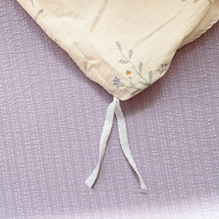 91家纺网 家纺一手货源 找家纺 优选 2026新款加厚云感棉双层纱四件套小碎花被套床单床笠款学生三件套新款直播爆款 森田野园