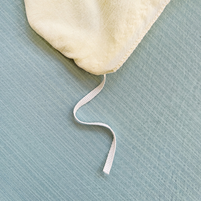 91家纺网 家纺一手货源 找家纺 优选 2026新款加厚云感棉双层纱四件套小碎花被套床单床笠款学生三件套新款直播爆款 相思-蓝