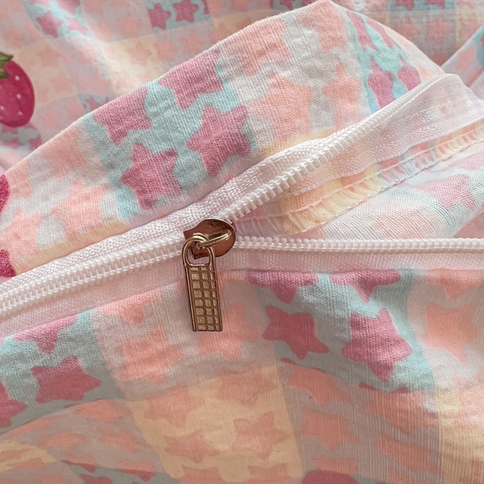 91家纺网 家纺一手货源 找家纺 （总）优选良品 2026新款加厚云感棉双层纱四件套小碎花被套床单床笠款学生三件套新款直播爆款