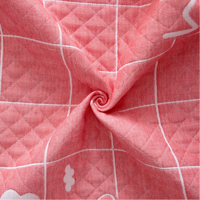 91家纺网 家纺一手货源 找家纺 朴尔家纺-毛巾被 2026新款AB版蜂窝提花锁边立体枕巾 可爱云-粉