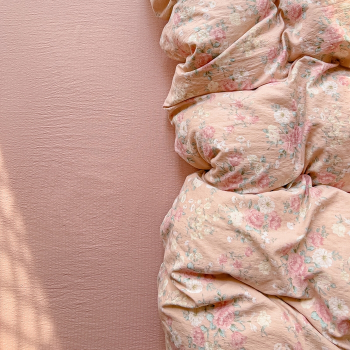 91家纺网 家纺一手货源 找家纺 优选良品 2026新款加厚云感棉双层纱四件套小碎花被套床单床笠款学生三件套新款直播爆款 爱如星辰