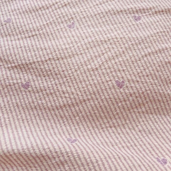 91家纺网 家纺一手货源 找家纺 优选良品 2026新款加厚云感棉双层纱四件套小碎花被套床单床笠款学生三件套新款直播爆款 倾心-紫