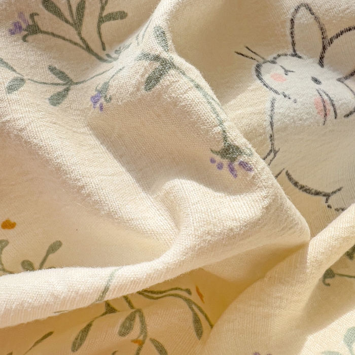 91家纺网 家纺一手货源 找家纺 优选良品 2026新款加厚云感棉双层纱四件套小碎花被套床单床笠款学生三件套新款直播爆款 森田野园