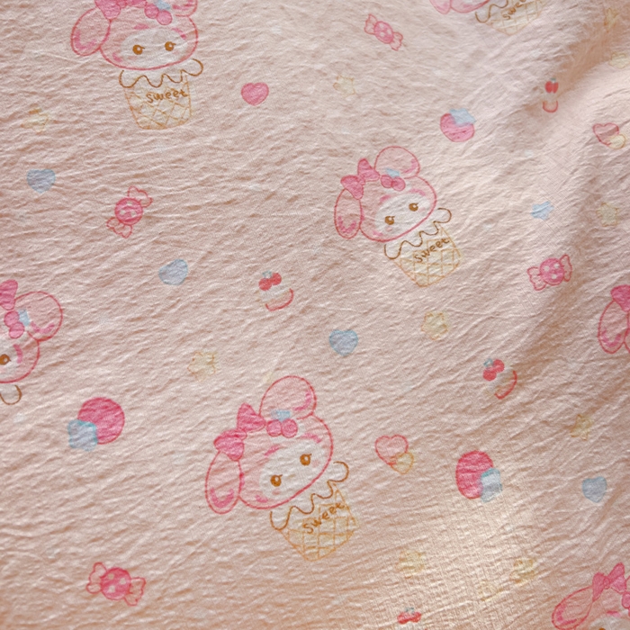 91家纺网 家纺一手货源 找家纺 优选良品 2026新款加厚云感棉双层纱四件套小碎花被套床单床笠款学生三件套新款直播爆款 小美冰淇淋