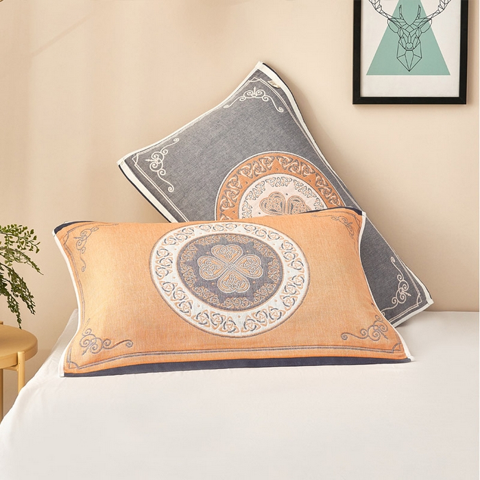 91家纺网 家纺一手货源 找家纺 （总）朴尔家纺-毛巾被 2026新款全棉纯棉四层纱布休闲枕巾单枕巾枕巾单件