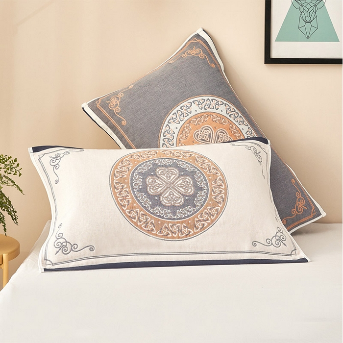 91家纺网 家纺一手货源 找家纺 （总）朴尔家纺-毛巾被 2026新款全棉纯棉四层纱布休闲枕巾单枕巾枕巾单件