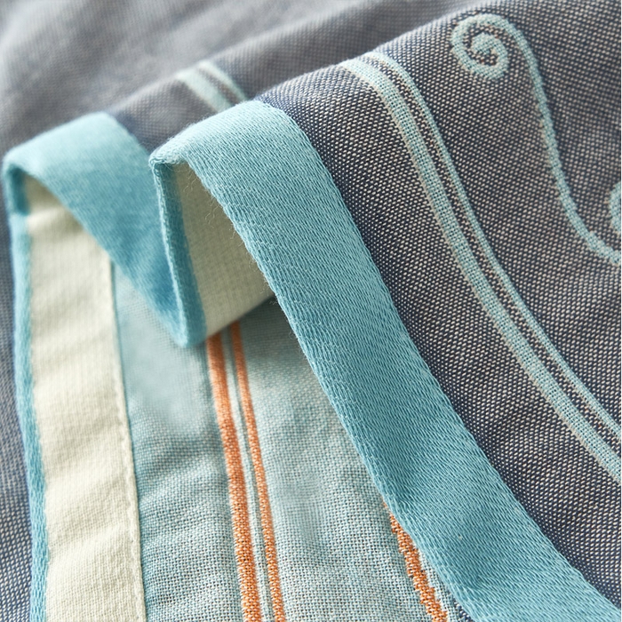 91家纺网 家纺一手货源 找家纺 朴尔家纺-毛巾被 2026新款全棉纯棉四层纱布休闲枕巾单枕巾枕巾单件 蒂凡尼-灰