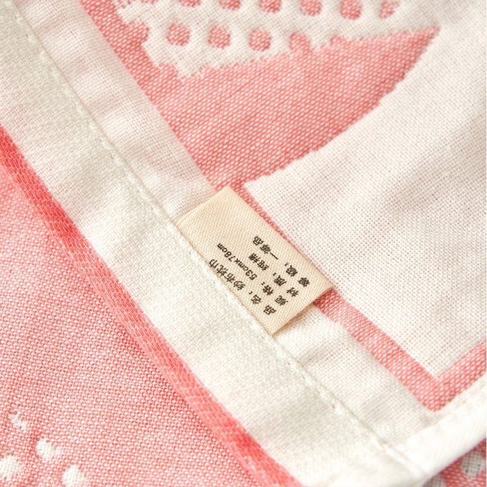 91家纺网 家纺一手货源 找家纺 朴尔家纺-毛巾被 2026新款全棉纯棉四层纱布休闲枕巾单枕巾枕巾单件 罗曼蒂克-粉