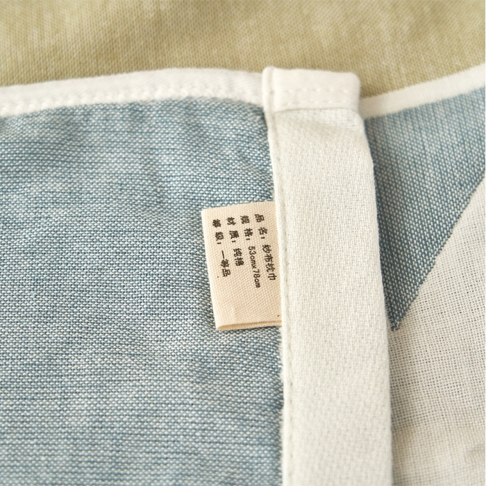 91家纺网 家纺一手货源 找家纺 朴尔家纺-毛巾被 2026新款全棉纯棉四层纱布休闲枕巾单枕巾枕巾单件 热爱生活-绿