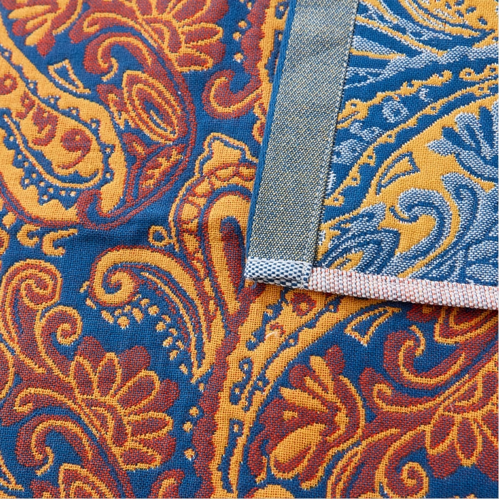 91家纺网 家纺一手货源 找家纺 朴尔家纺-毛巾被 2026新款全棉纯棉多彩四层纱布枕巾单枕巾枕巾单件 孔雀翎-红