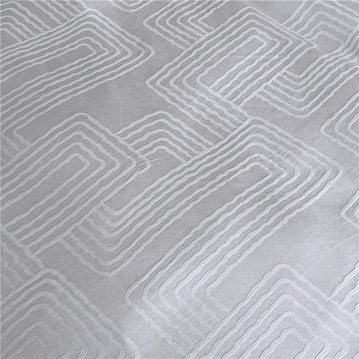 91家纺网 家纺一手货源 找家纺 琪格格纺织 2026新款60s精梳全棉纯棉厚织贡缎提花四件套 A类全棉立体浮雕床品 查理德-灰