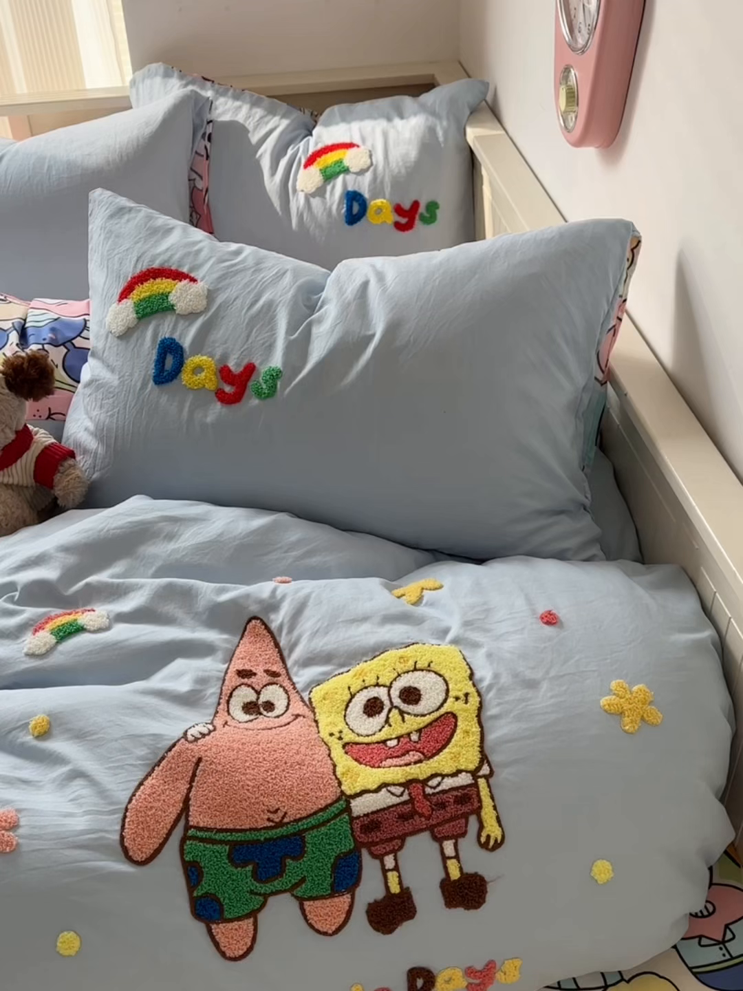 91家纺网 家纺一手货源 找家纺 易辰美 2026春夏新款超柔水洗棉四件套 大星与海宝