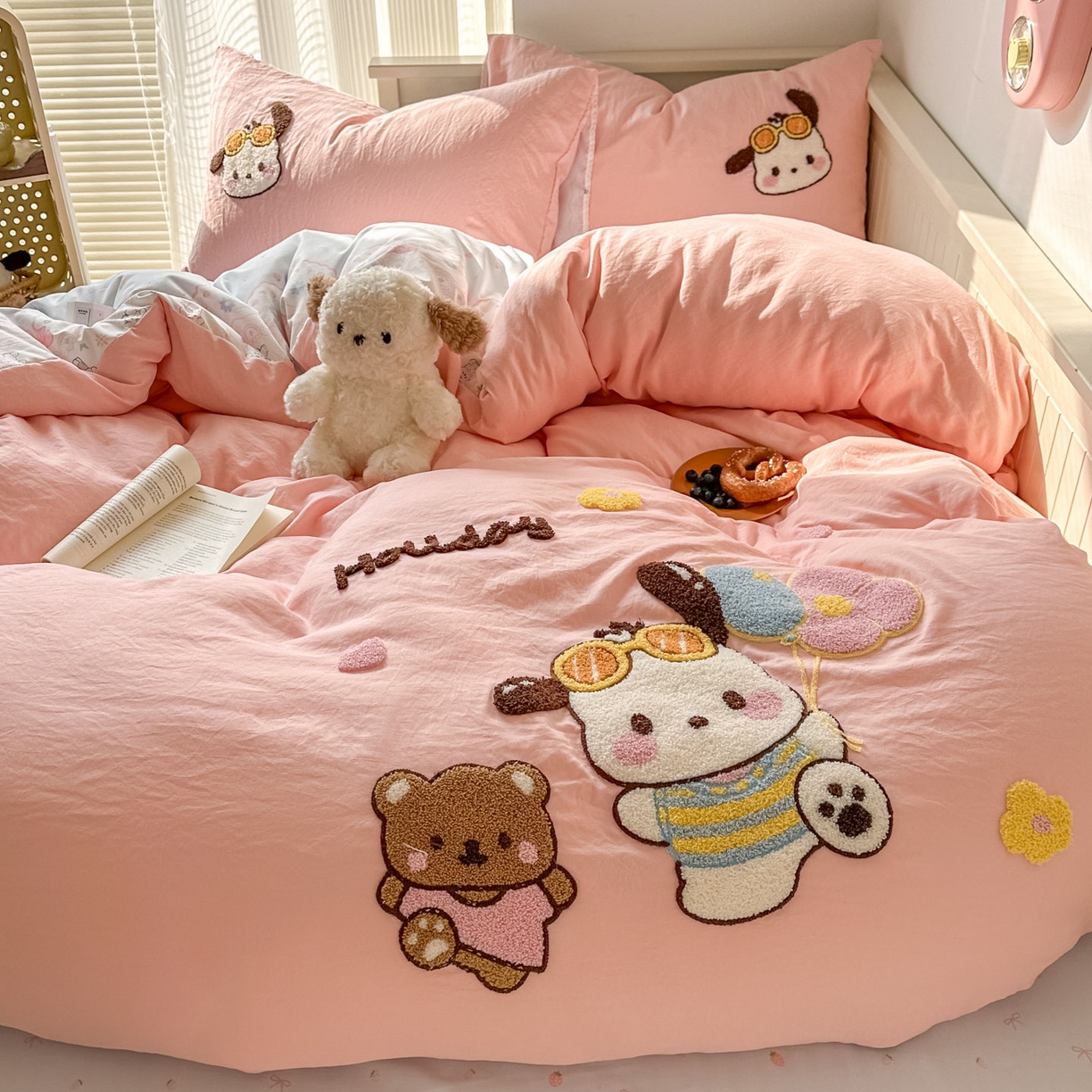 易辰美 2026春夏新款超柔水洗棉四件套 帕恰狗