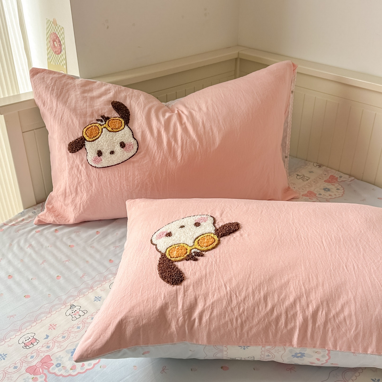 91家纺网 家纺一手货源 找家纺 易辰美 2026春夏新款超柔水洗棉四件套 帕恰狗