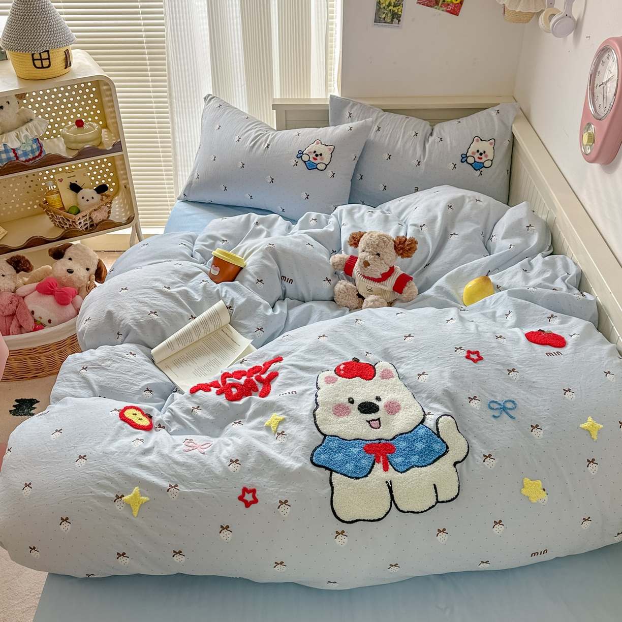 易辰美 2026春夏新款超柔水洗棉四件套 西高地