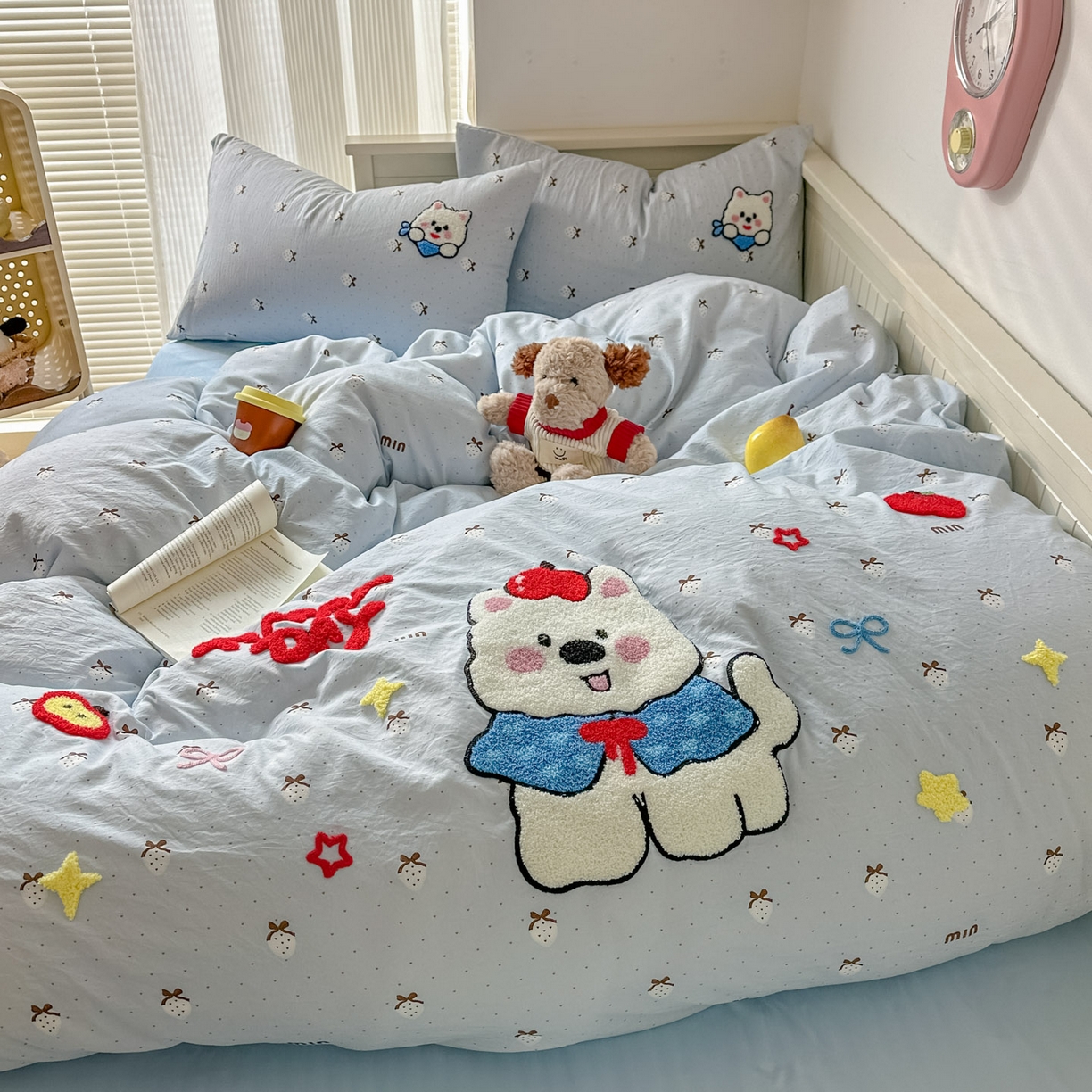 91家纺网 家纺一手货源 找家纺 易辰美 2026春夏新款超柔水洗棉四件套 西高地