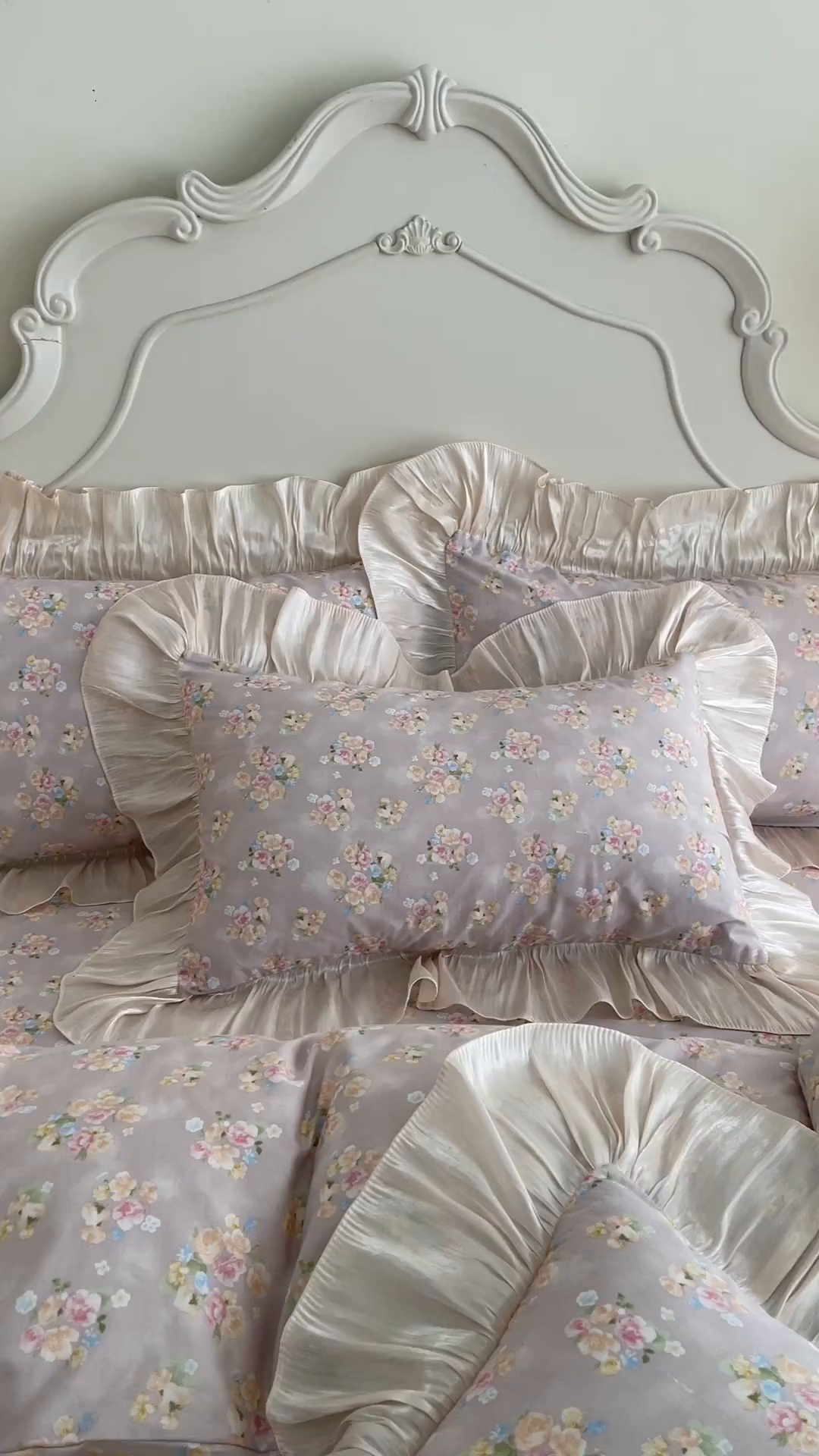 91家纺网 家纺一手货源 找家纺 宜凡家纺 2026新款全棉印花床裙款四件套 晴空