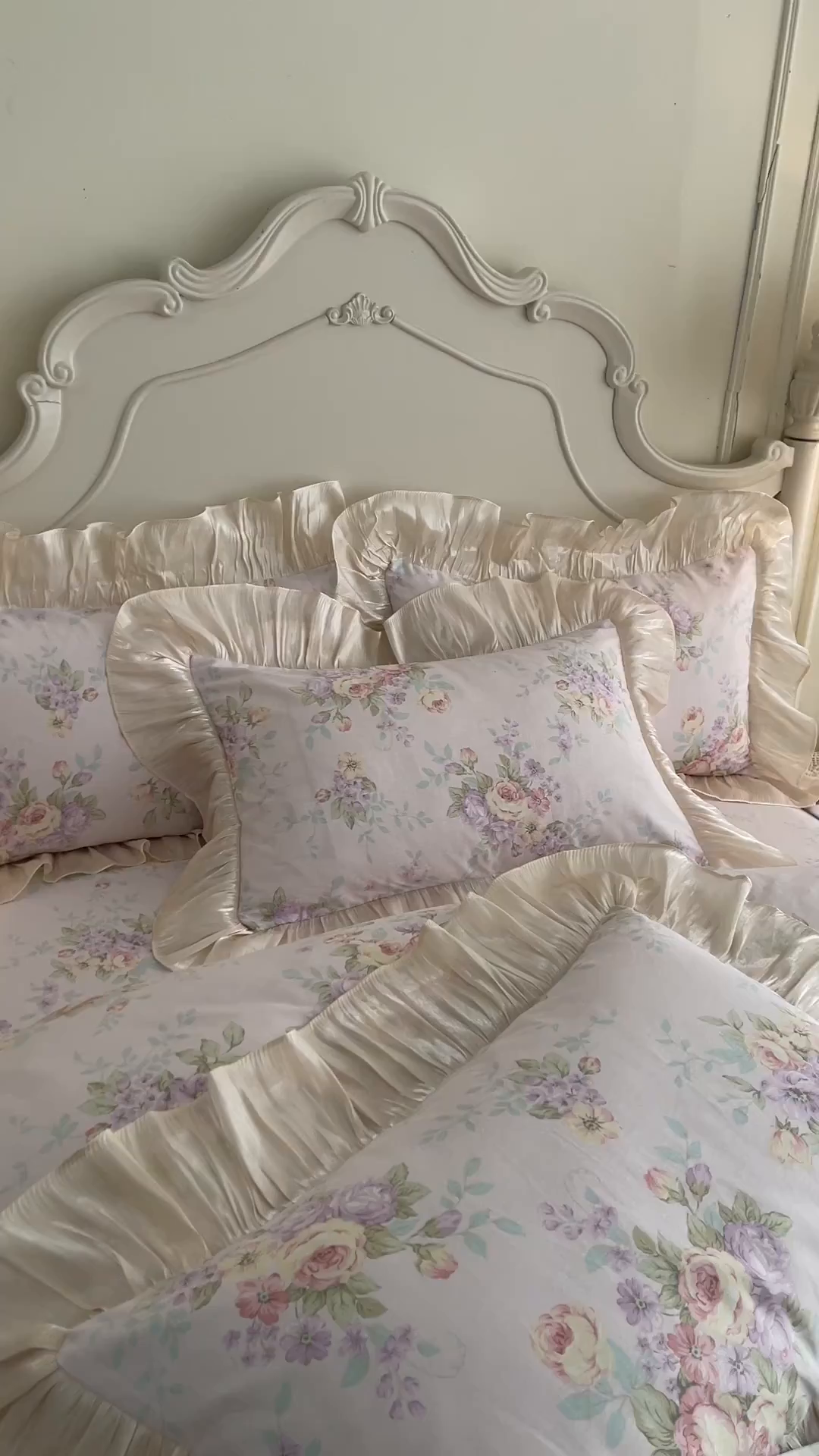 91家纺网 家纺一手货源 找家纺 宜凡家纺 2026新款全棉印花床裙款四件套 春日微光