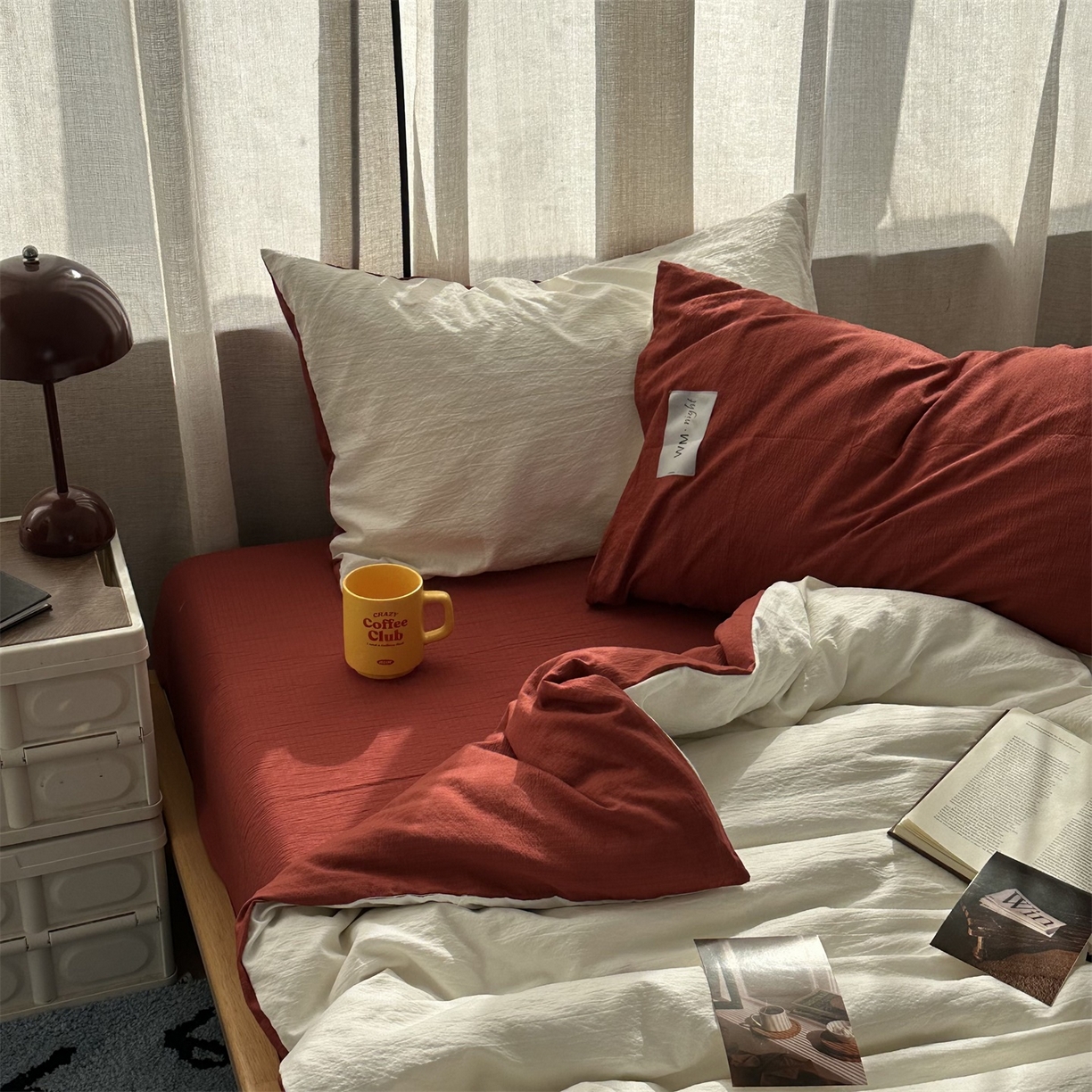 91家纺网 家纺一手货源 找家纺 （总）拾一 2026新款甜美波点系列双拼色四件套