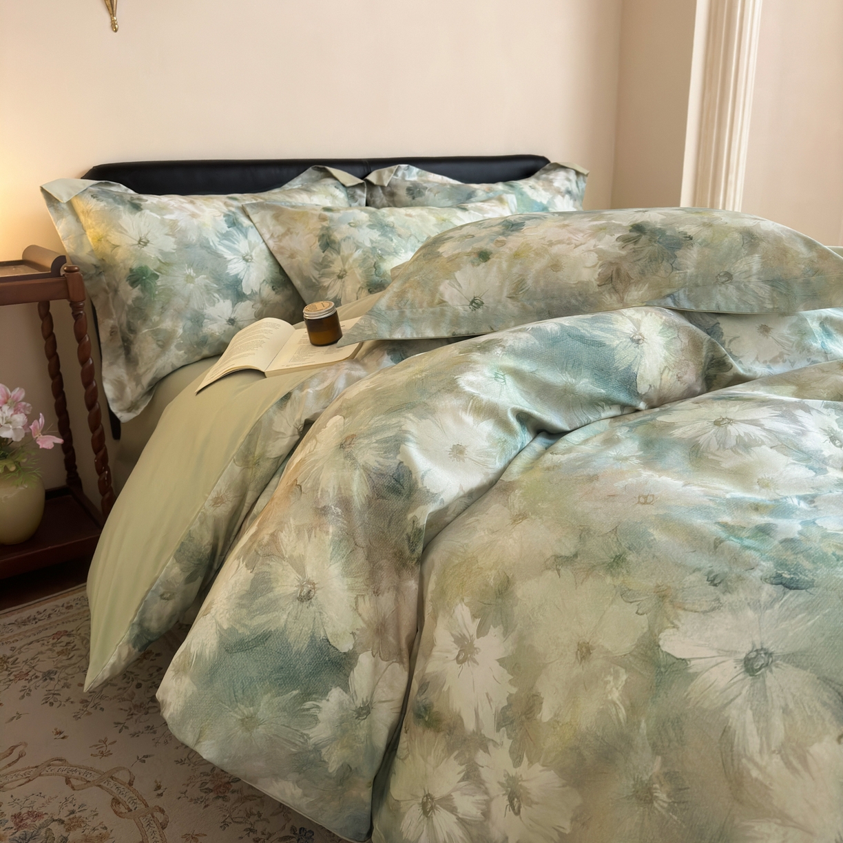 91家纺网 家纺一手货源 找家纺 （总）优彩 2026春夏新款60支浮雕提花全棉纯棉四件套