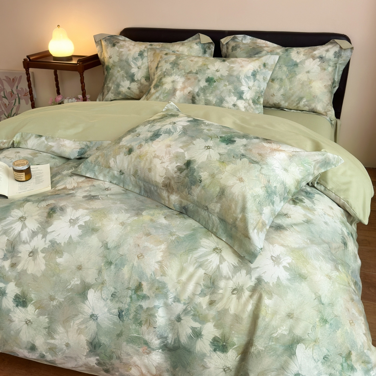 91家纺网 家纺一手货源 找家纺 （总）优彩 2026新款长绒棉数码印花精梳全棉纯棉四件套