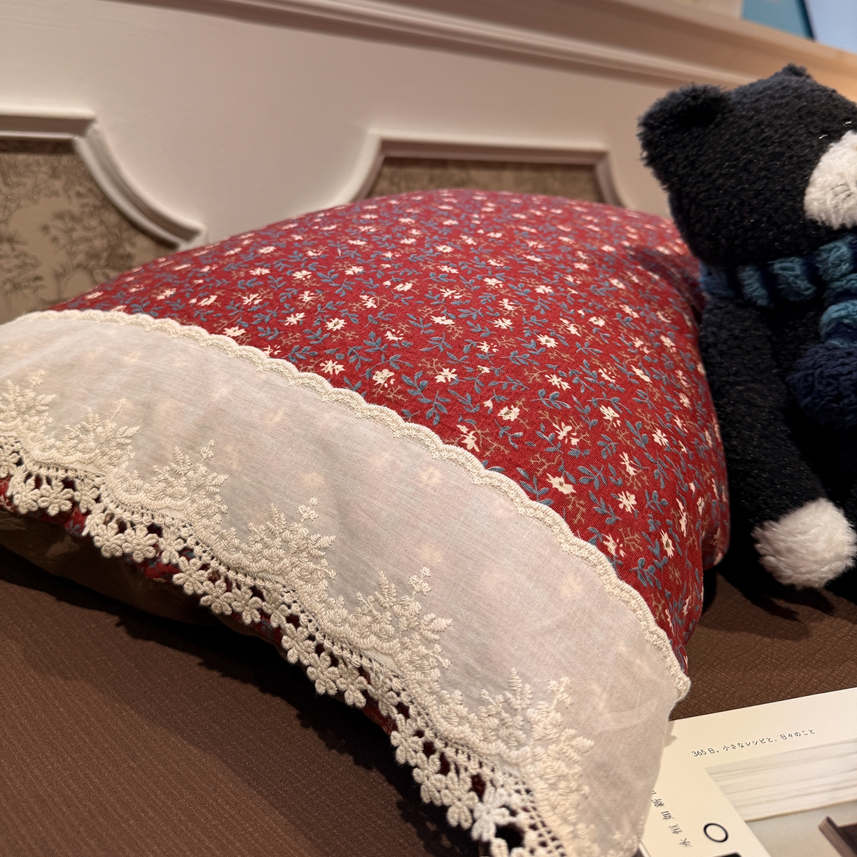 91家纺网 家纺一手货源 找家纺 盼季家纺 2026新款亲肤木棉法式复古蕾丝花边皱皱纱四件套 复古蕾丝花边-伊莫花语