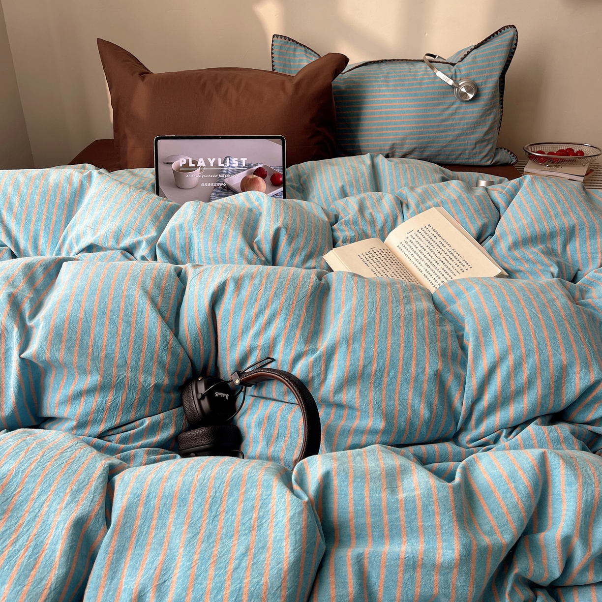 91家纺网 家纺一手货源 找家纺 （总）瑞莱 2026年新款全棉纯棉水洗棉贝壳边四件套