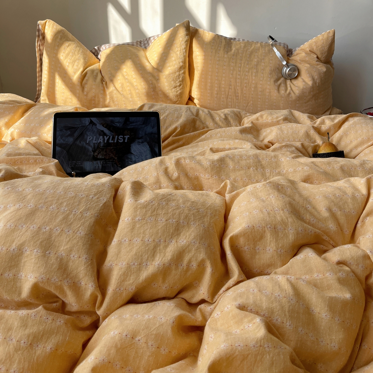 91家纺网 家纺一手货源 找家纺 （总）盼季家纺 2026新款亲肤水洗棉四件套-简单款