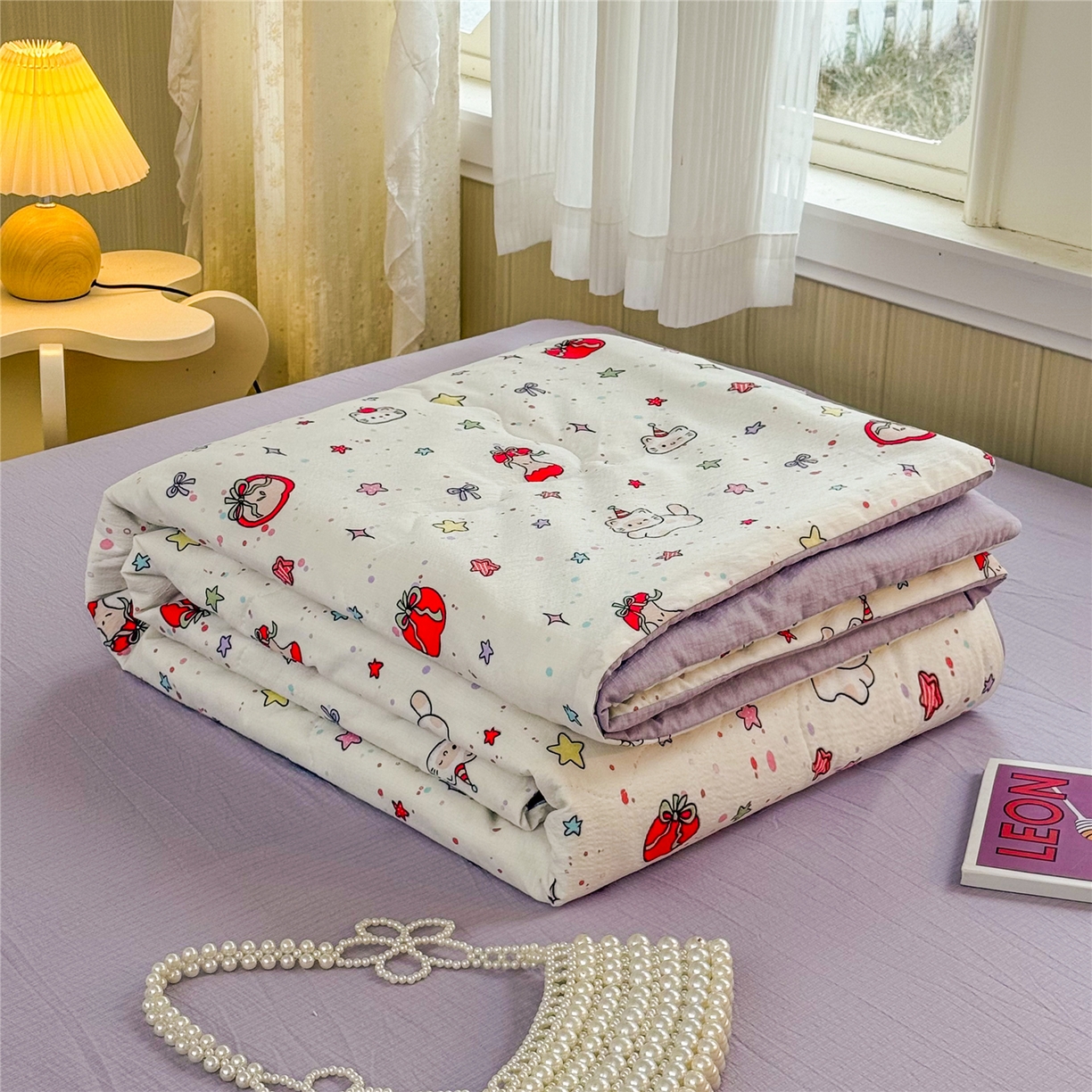 91家纺网 家纺一手货源 找家纺 （总）艺菲阁家纺 2026新款云感双层纱夏被夏凉被空调被