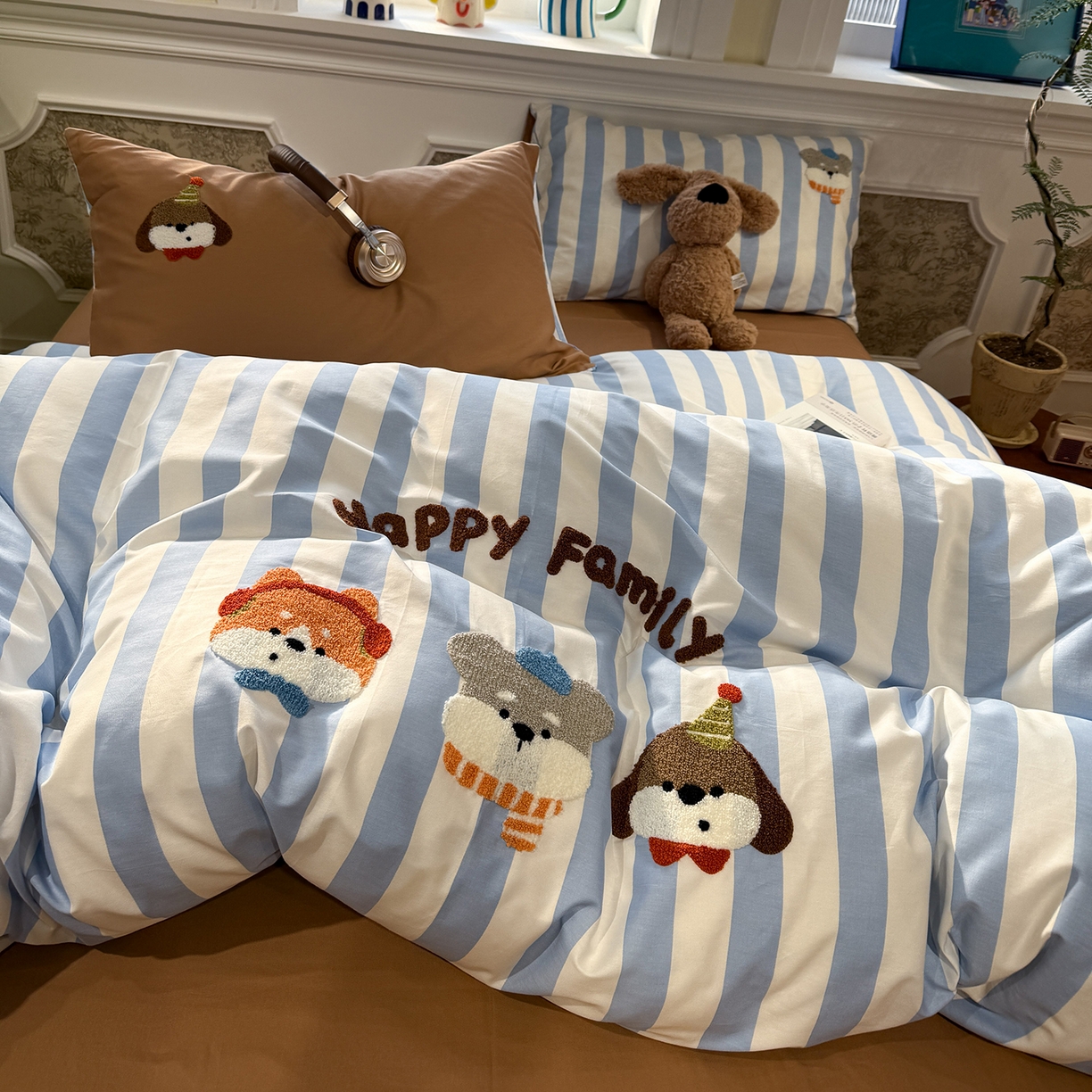 91家纺网 家纺一手货源 找家纺 （总）怡家居 2026新款全棉纯棉印花立体毛巾绣四件套