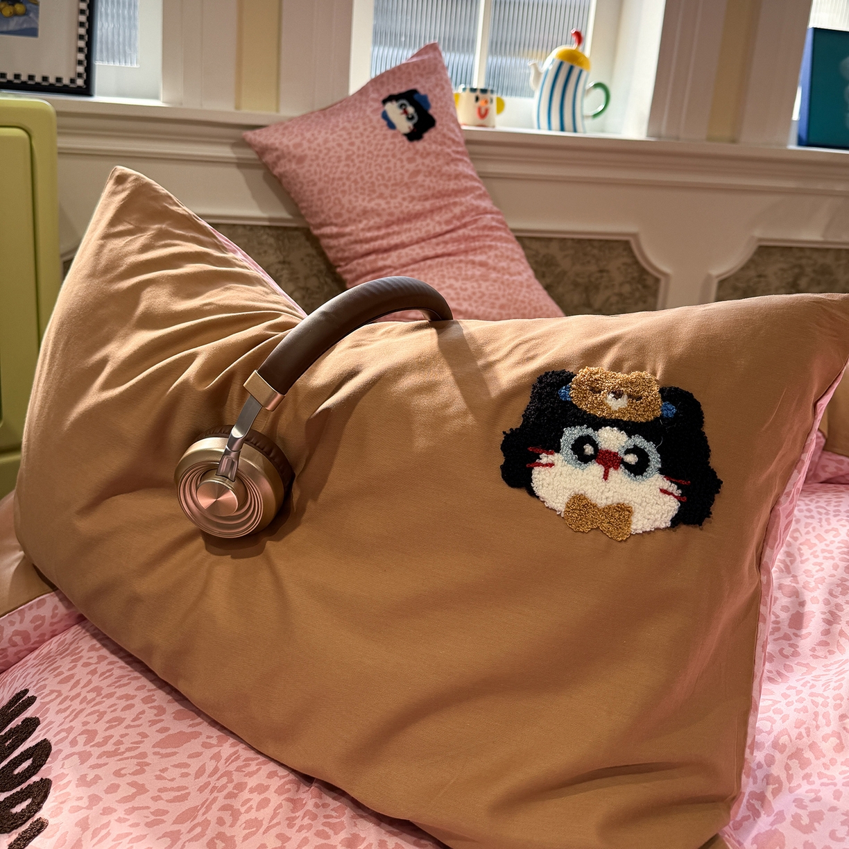 91家纺网 家纺一手货源 找家纺 怡家居 2026新款全棉纯棉印花立体毛巾绣四件套 甜心宝贝