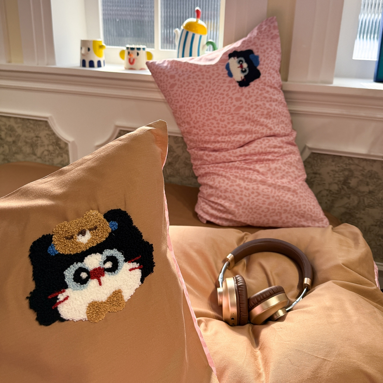 91家纺网 家纺一手货源 找家纺 怡家居 2026新款全棉纯棉印花立体毛巾绣四件套 甜心宝贝