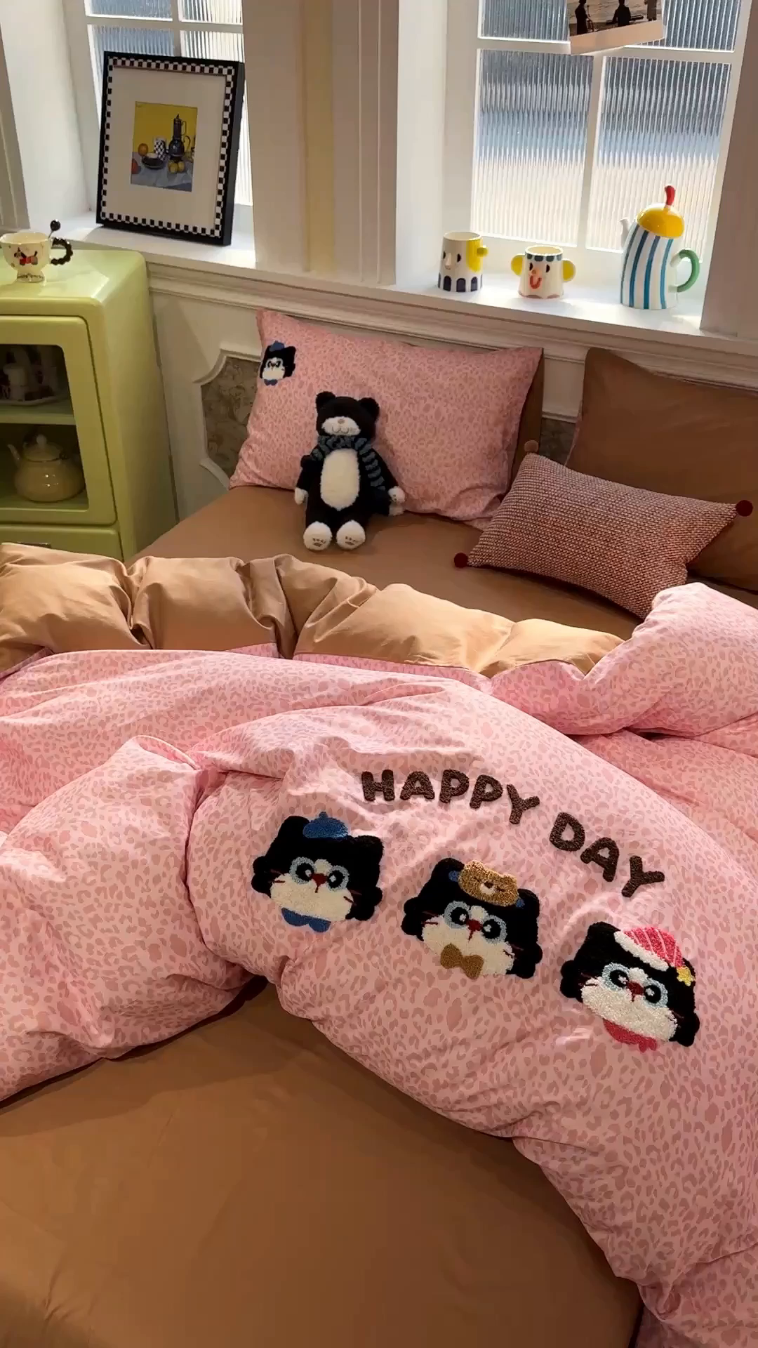 91家纺网 家纺一手货源 找家纺 怡家居 2026新款全棉纯棉印花立体毛巾绣四件套 甜心宝贝