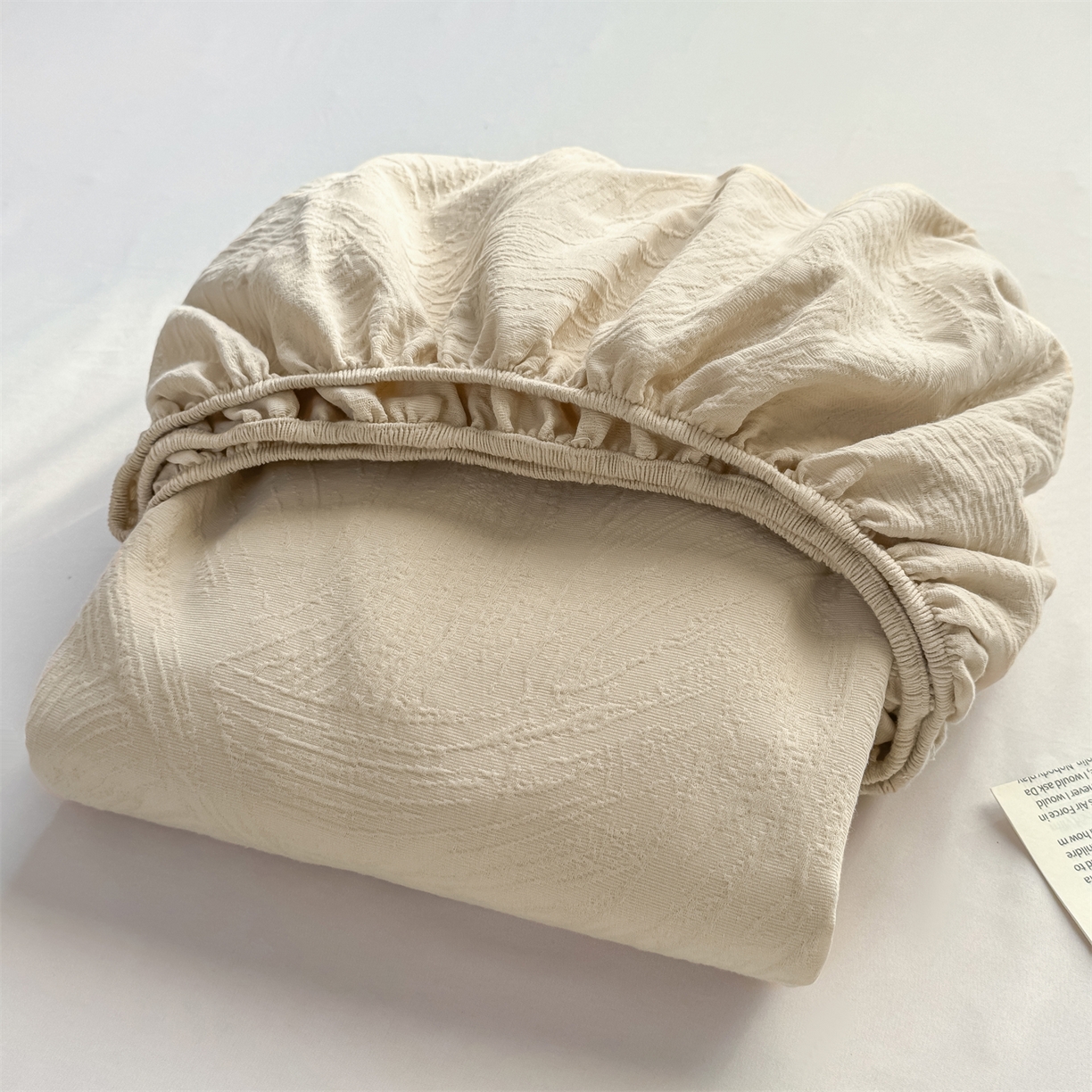 91家纺网 家纺一手货源 找家纺 灰鲸 2026新款全棉纯棉厚织三层水洗色织提花床笠单品床笠床笠单件 柔丝漫语-可可奶咖