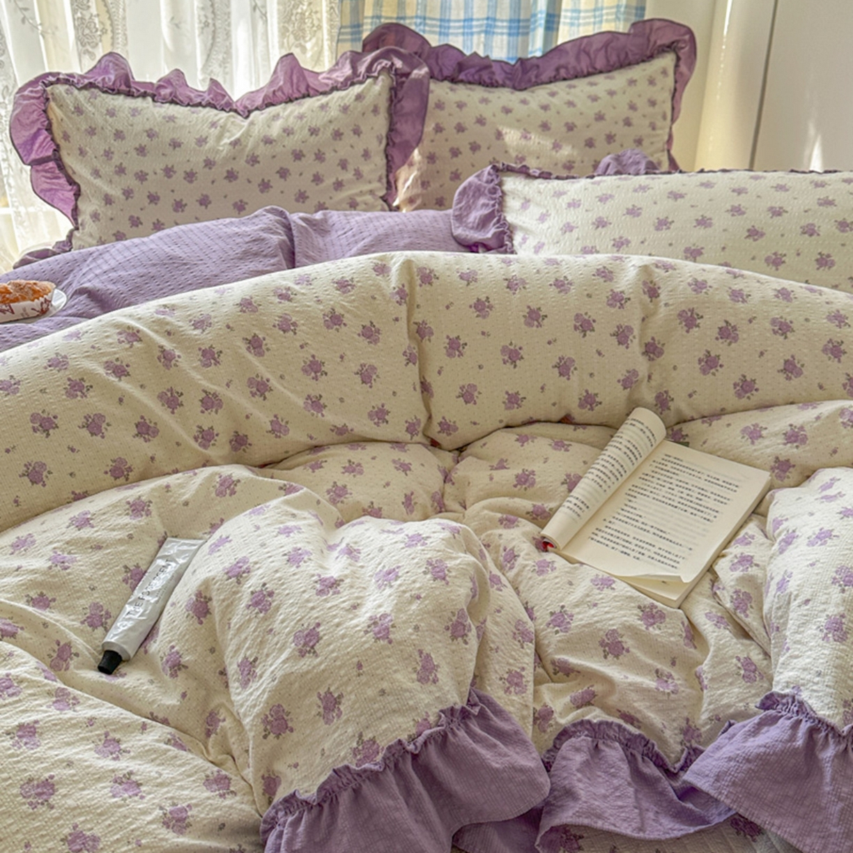 91家纺网 家纺一手货源 找家纺 （总）欧尚 2026新款花边床盖四件套