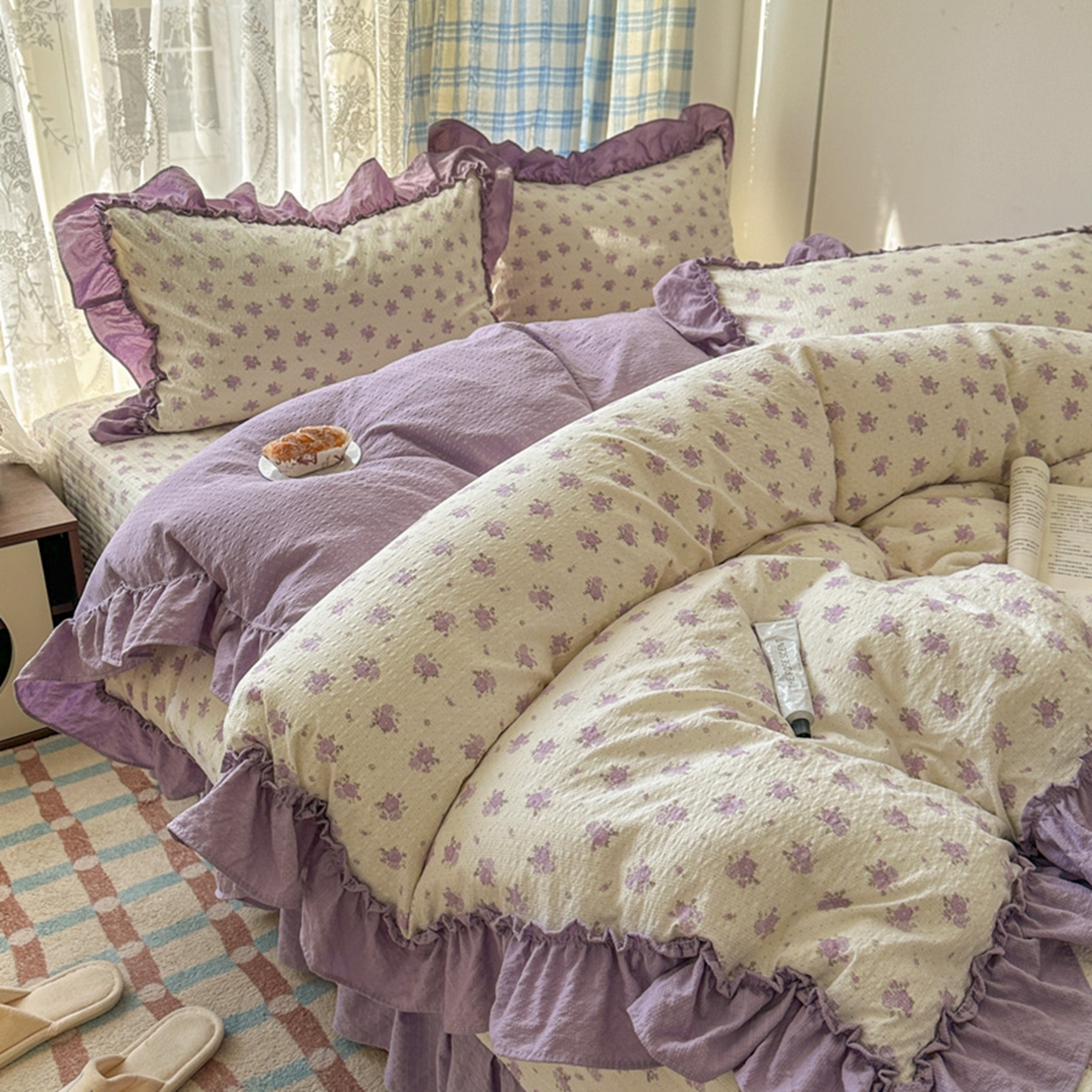 91家纺网 家纺一手货源 找家纺 （总）欧尚 2026新款花边床盖四件套