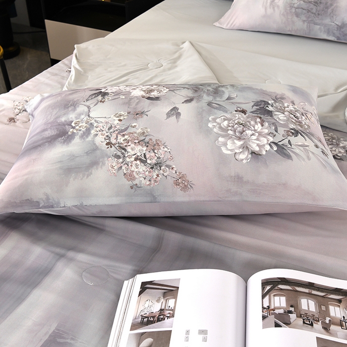 91家纺网 家纺一手货源 找家纺 欧夏家纺 2026新款凉感锦氨夏被玻尿酸焕颜被夏凉被空调被薄被子-直播供货 迷恋之花