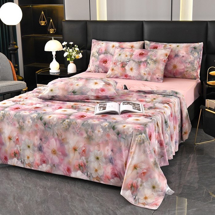 91家纺网 家纺一手货源 找家纺 欧夏家纺 2026新款凉感锦氨夏被玻尿酸焕颜被夏凉被空调被薄被子-直播供货 花海丛丛