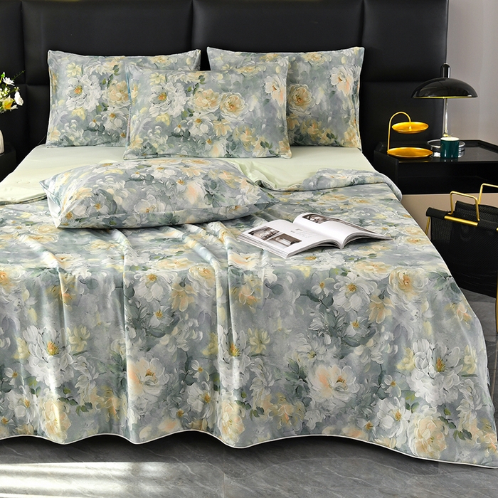 91家纺网 家纺一手货源 找家纺 欧夏家纺 2026新款凉感锦氨夏被玻尿酸焕颜被夏凉被空调被薄被子-直播供货 夏日清新