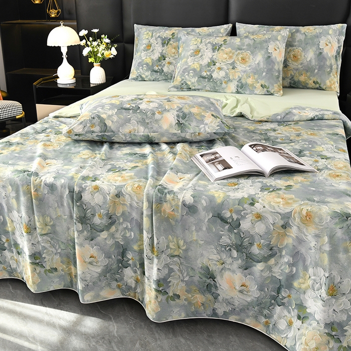 91家纺网 家纺一手货源 找家纺 欧夏家纺 2026新款凉感锦氨夏被玻尿酸焕颜被夏凉被空调被薄被子-直播供货 夏日清新