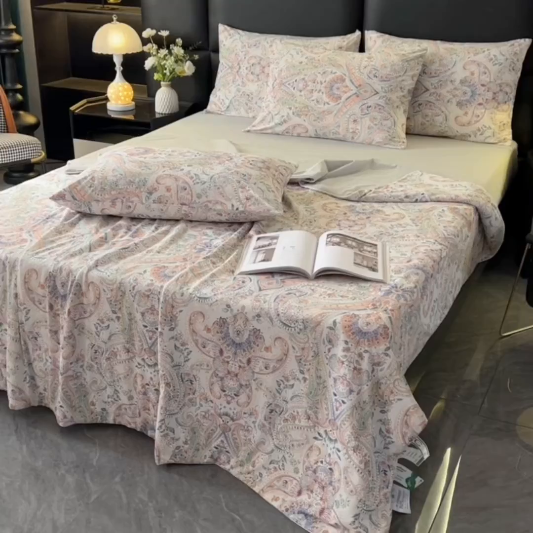 91家纺网 家纺一手货源 找家纺 欧夏家纺 2026新款凉感锦氨夏被玻尿酸焕颜被夏凉被空调被薄被子-直播供货 罗马情怀