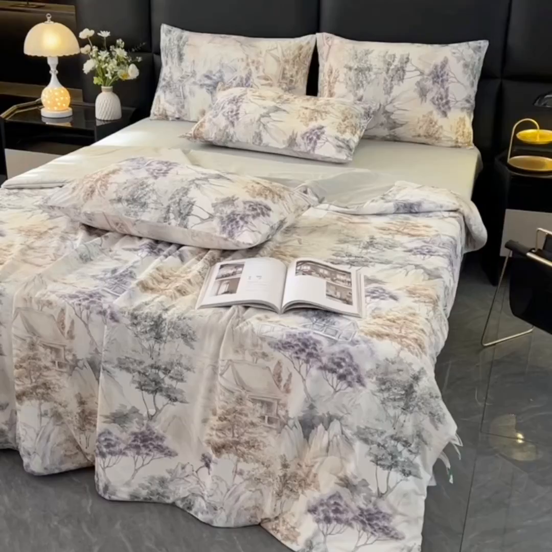 91家纺网 家纺一手货源 找家纺 欧夏家纺 2026新款凉感锦氨夏被玻尿酸焕颜被夏凉被空调被薄被子-直播供货 福禄雅居