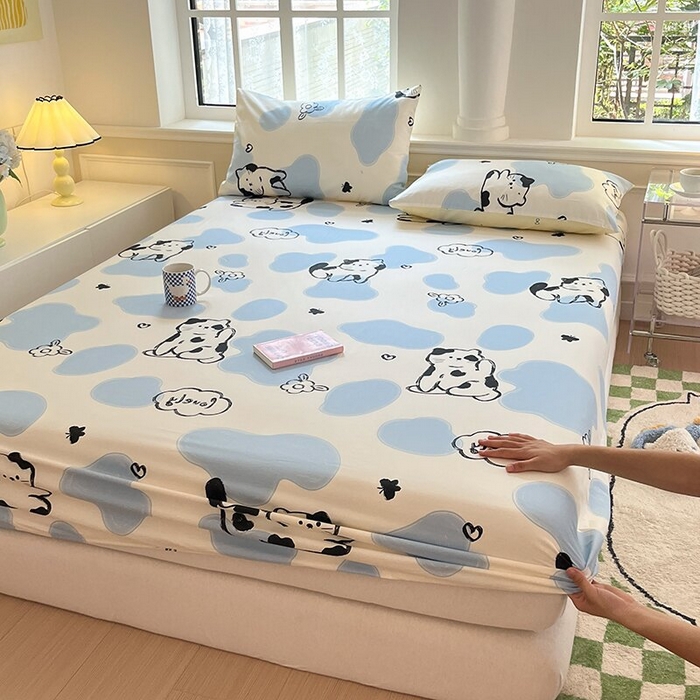 91家纺网 家纺一手货源 找家纺 （总）麦伦家居 2026新款卡通小清新全棉纯棉单床单床笠床单床笠单件单品床单床笠