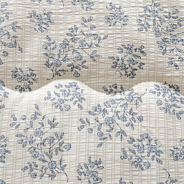 91家纺网 家纺一手货源 找家纺 艺菲阁家纺 2026爆款升级花边工艺双层纱夏凉被  浅画