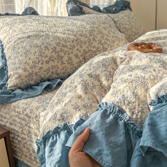 91家纺网 家纺一手货源 找家纺 （总）欧尚 2026新款花边床盖四件套