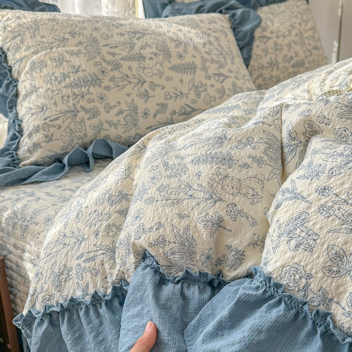 91家纺网 家纺一手货源 找家纺 （总）欧尚 2026新款花边床盖四件套